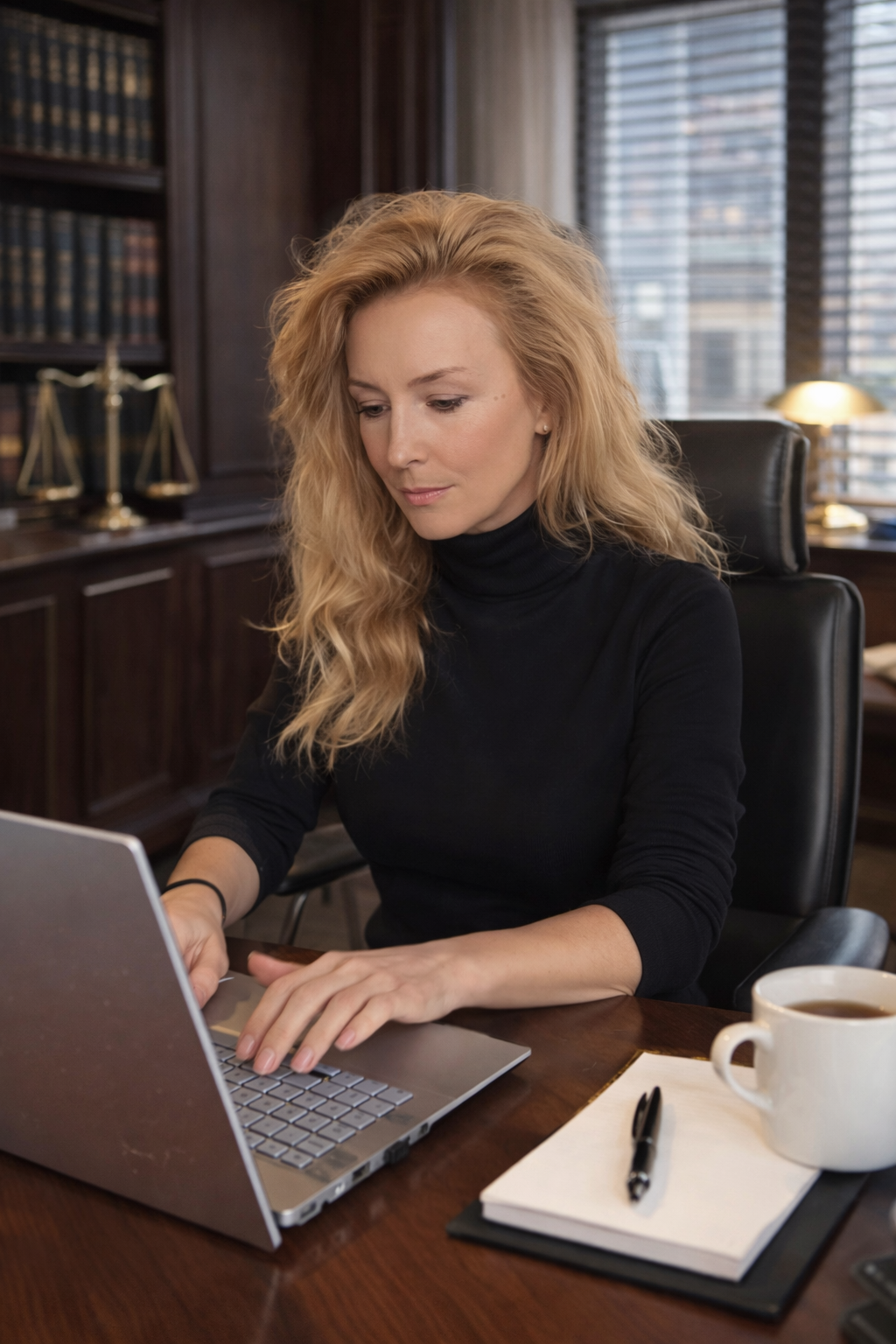 Адвокат Вікторія Горбенко за роботою - юридична консультація, аналіз документів та підготовка до судових справ